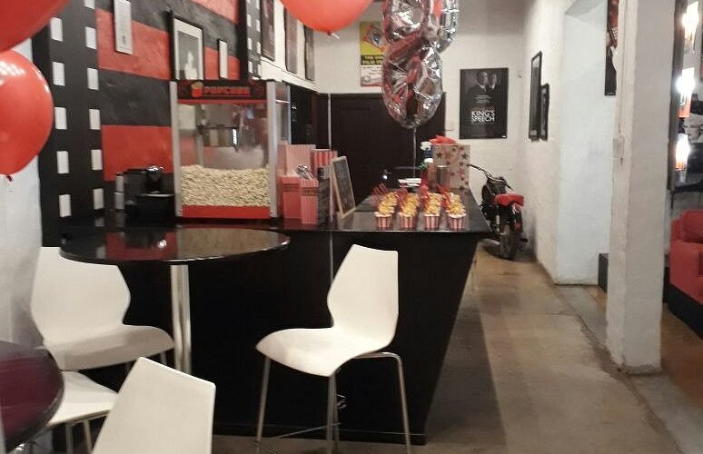 the lobby and bar
